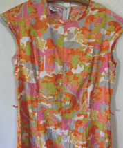 Vintage hippie mod look floral pattern dress Kay Whitner by Huntington - £26.73 GBP