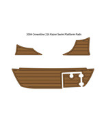 2004 Crownline 216 Razor Swim Platform Boat EVA Faux Foam Teak Deck Floo... - $382.65 CAD