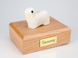 Komondor Figurine Dog Pet Cremation Urn Available 3 Different Colors &amp; 4... - £133.67 GBP+