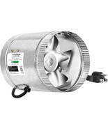 VIVOSUN 6 inch Inline Duct Fan 240CFM, HVAC Exhaust Intake Fan Low Noise - $18.39