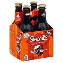 Stewart&#39;s Fountain Classics Real Sugar Root Beer 12 oz Bottles 6 Pack  - £9.38 GBP