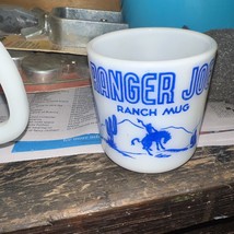 Vintage Hazel Atlas Milk Glass Ranger Joe Ranch Mug - £8.01 GBP