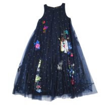 NWT Anthropologie Geisha Designs Rochelle in Navy Blue Tulle Maxi Dress 10P - £134.10 GBP