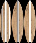 3 - 6'  epoxy finish surfboard wall hanging surf board - $1,095.00