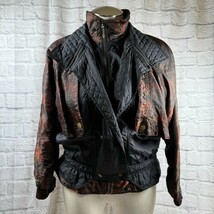 Vintage Capriccio Giacca a Vento Donna Medio Paisley Stampa Spalla Pasti... - $39.75
