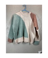 Madewell Cedarbrook Pullover Sweater in Colorblock Womens Size Medium - $1,228.29 MXN