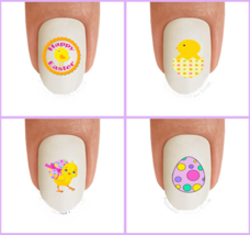 1 Set Yellow Chick Bunny Ears Waterslide Nail Decal Transfers #MNMZ - $5.98