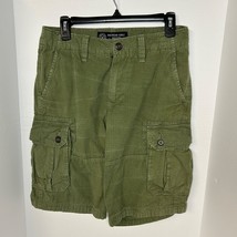American Eagle Cargo Shorts Mens 28 Ripstop Green Longboard Hiking Gorpc... - $32.31 CAD
