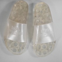 Ulyssa Coach Waterproof Clear Logo Slide Sandals Size 7 Flaws On Bottom ... - $18.99