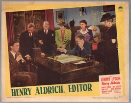 Henry Aldrich, Editor Lobby Card 1942-Johnny Lydon-Charles Smith - $56.75