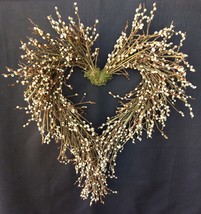  Wreath pussy willow, handmade Wreath, Country Home Decorations, Twigs W... - £58.66 GBP+