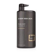 Every Man Jack Body Wash, Sandalwood 33.8-ounce Moisturizing - £28.46 GBP