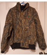 Vtg Carhartt Mossy Oak Treestand Canvas Camo Jacket Made in USA IP Safet... - $271.60