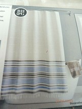 New Boho Better Homes &amp; Gardens Shower Curtain 72&quot; X 72&quot; Fabric Blue Gray White - $24.74