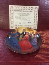 KNOWLES &quot;THE INAUGURATION&quot; LINCOLN MAN OF AMERICA LE PLATE #12298A - £19.74 GBP