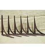 6 Antique Style Shelf Brackets Braces Wall Bracket Cast Iron Corbels Plant Hook - $44.99