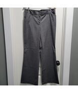 Express Editor Gray Plaid Straight Leg Pockets Career Pants Bottoms 10L ... - $524.58 MXN