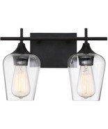 Octave 2 Light 14 inch English Bronze Bath Light Wall Light Intertek 8-4... - $59.99