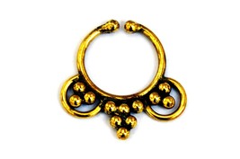 Faux Indian Septum Ring, Tribal Septum Ring, Ethnic Jewelry - £6.32 GBP
