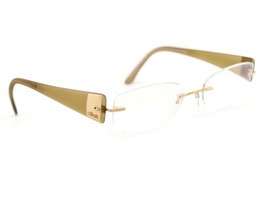 Silhouette Eyeglasses 7599 20 6051 Gold/Caramel Rimless Frame Austria 53... - £47.20 GBP