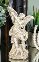 Holy Archangel Saint Michael With Chained Lucifer Statue Holy Eucharist ... - $25.21 CAD