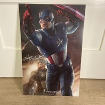 SDCC 2011 Poster Marvel Captain America Ryan Meinerding Signed Mounted W/Marks - £55.95 GBP