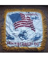 Vintage US Navy Amphibious Training Base Banner Flag Scarf W/ Yellow Fri... - $219.25 MXN