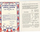 Camp Fire Girl Annual Charter Certificate 1964 &amp; Symbolism Camp Fire Gir... - $37.59