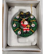 2017 Danbury Mint Pittsburgh Steelers Santa Claus Christmas Ornament w/ box - £51.55 GBP