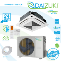 18000 BTU Mini Split Air Conditioner INVERTER Heat Pump 220V  WiFi Cassette - $34,684.51 MXN