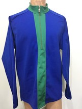 Pearl Izumi XL Blue Green Warm-Up Cycling Pullover Jacket Back Pocket 1/2 Zip - $43.61