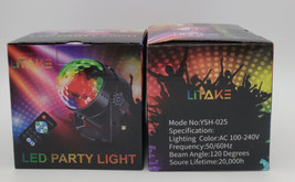 Litake Party Strobe Lights with Remote, RGB 7 Colors - 2 PACK - £12.42 GBP