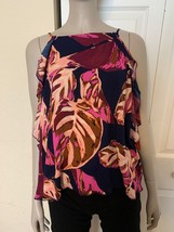 Mossimo Supply Co Floral Sheer Spaghetti Strap Tank Cami Crop Top Jrs Sz XL NWT - £10.99 GBP