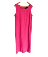 Vintage Sag Harbor Sleeveless Dress Size Linen Blend Women’s Size 8 Fuch... - $23.25 CAD