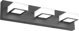 Ralbay Led Modern Black Bathroom Vanity Lights 3 Lights Acrylic Modern Black - $74.99