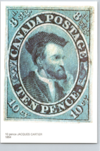 10 Pence Jacques Cartier  issued July. 1854  National Postal Museum (CC3) - £4.50 GBP