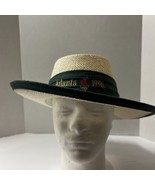 Vintage Women&#39;s Atlanta 1996 Olympic Games Faux Straw Sun Hat  - $26.05 CAD