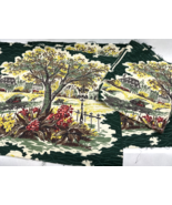 Vintage Fabric Spectrum Landscape Print Vat Color Print Remnants 3 Piece... - €29,16 EUR
