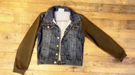 Daniel Boys Denim Blue Jean Button Front Jacket, Size XL - $13.86