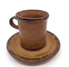 Vintage McCoy Pottery Canyon Mesa Cup Mug and Saucer Set - £11.70 GBP