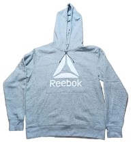 Men's Reebok Delta Logo Hoodie Sweatshirt  Gray Size Large Front Pocket NWOT - $14.50