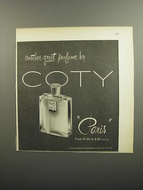 1952 Coty Paris Perfume Ad - Another great perfume by Coty - $18.49
