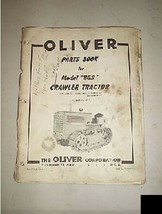 Oliver BGS Crawler Tractor Parts Book Manual - $34.88