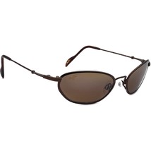 Maui Jim Polarized Sunglasses MJ-305-23 Flexon Brown Oval Metal Japan 55 mm - £113.24 GBP