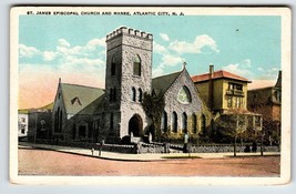 Atlantic City New Jersey St. James Episcopal Church Building Postcard Unused - £9.83 GBP