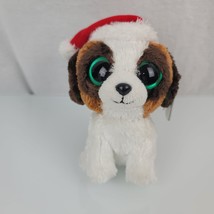 TY Beanie Boos Presents the Dog St Bernard Puppy Christmas Plush Toy Stuffed Boo - $24.74