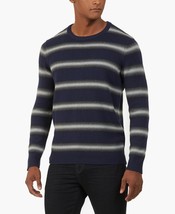 $ 79 Kenneth Cole Reaction Men&#39;s Sweater Blue Stripe Crewneck , Size: Large - £31.14 GBP