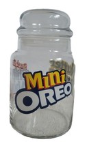 Clear Glass Jar For Nutter Butter Bites Snack Size Chips Ahoy Mini Oreo 7” Tall - £11.68 GBP