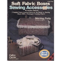 Vintage Craft Patterns, Soft Fabric Boxes 7622, Sewing Accessories Bookl... - $14.52