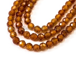 2mm/3mm/4mm Natural Garnet Round Faceted Beads, Brown Gemstones Beads,Garnet - £3.94 GBP+